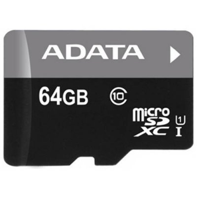   A-DATA microSDXC 64GB Premier Class 10 UHS-I U1 + ADP (40/15 Mb/s)