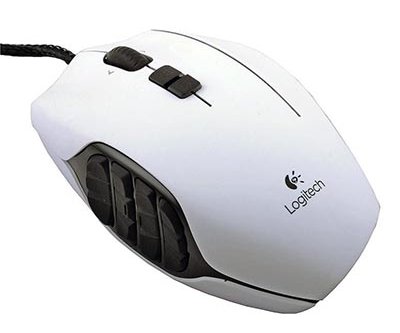  Logitech G600 Laser Gaming Mouse White USB 910-003629