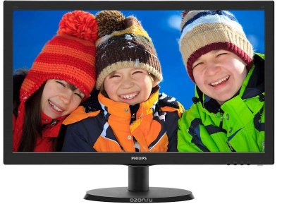  21.5" Philips 223V5QHSB6/00(01) Black Hairline IPS, WLED, 1920x1080, 5ms, 250 cd/m2, 1000:1