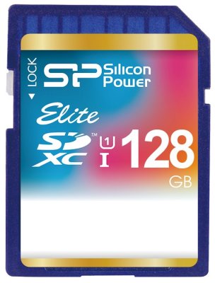   128Gb - Silicon Power - Secure Digital XC Class 10 UHS-I Elite SP128GBSDXAU1V10 (