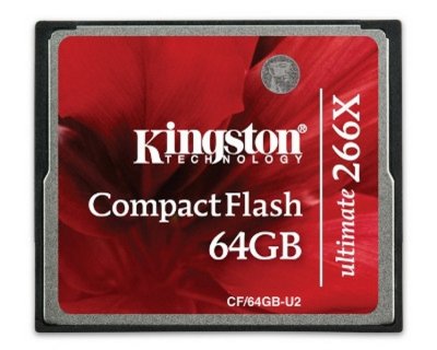   Compact Flash Card Kingston 64Gb "CF/64GB-U2" "Ultimate 266x" (Retail)