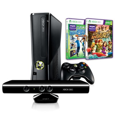   Microsoft XBox 360 4Gb (N6V-00012) + KINECT +  "Gears of War 2" +  "Fable