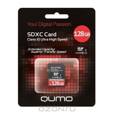   QUMO SDXC UHS-1 Class 10 128GB