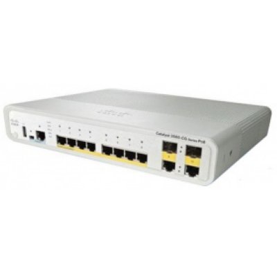 Cisco WS-C3560CG-8PC-S  Catalyst Catalyst 3560C Switch 8 GE PoE(+), 2 x Dual Uplink, IP Ba