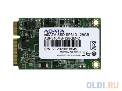 SSD   mSATA 128GB A-Data SP310 Read 540Mb/s Write 200Mb/s ASP310S3-128GM-C