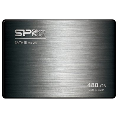   SSD 2.5" 480 Gb Silicon Power SATA III V60 + Desktop kit (SP480GBSS3V60S25)