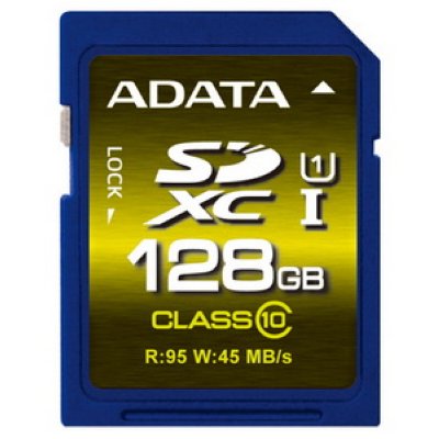   128Gb - A-Data Premier XC Class 10 UHS-I U1 - Secure Digital ASDX128GUI1CL10-R (