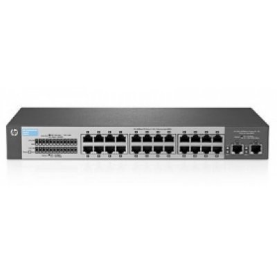 HP J9664A   V1410-24-2G Switch (Unmanaged, 24*10/100 + 2*10/100/1000, QoS, fa