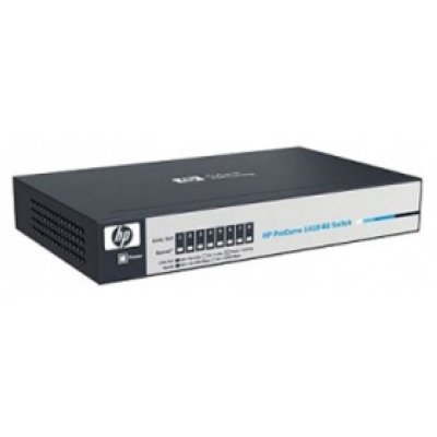 HP J9661A   V1410-8 Switch (Unmanaged, 8*10/100, QoS, fanless, desktop)