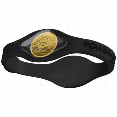  POWER BALANCE XS Gold Hologram Black/Black ( !)