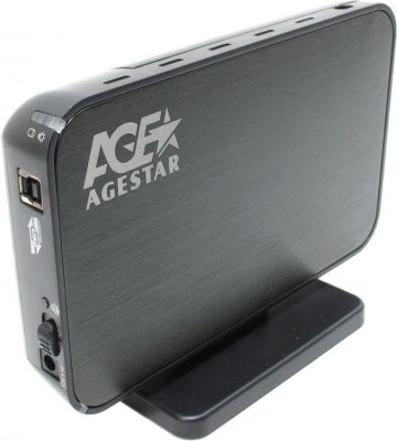    HDD AgeStar 3UB3A8-6G Black (1x3.5, USB 3.0)