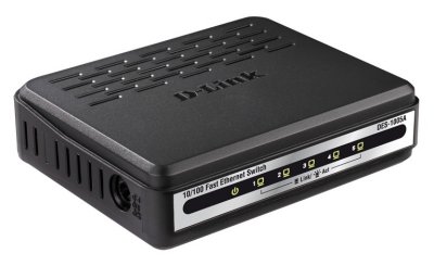  D-Link (DES-1005A/E) 5- 10/100BASE-T Auto-sensing, Stand-alone, Unmanaged