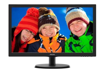  21.5" Philips 223V5LHSB2/00(01) Black 1920x1080, 5ms, 200 cd/m2, 1000:1 (DCR 10M:1), D-Sub,