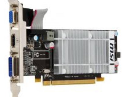 MSI R5450-MD1GD3H/LP  PCI-E HD5450 Low Profile 1Gb GDDR3 64bit 40  650/1066Mhz DVI(HDCP)