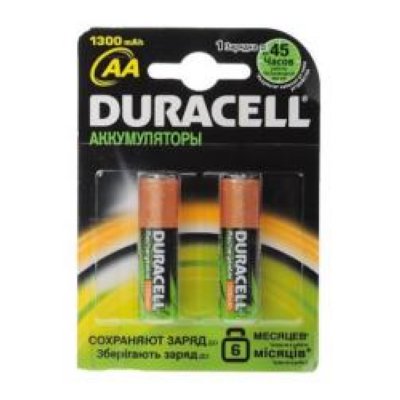  HR6/AA Duracell (Ni-MH) 1300 mAh 2 