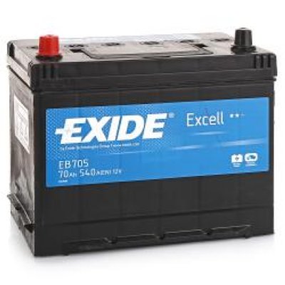  EXIDE Excell EB705 12V 70Ah 540A L+