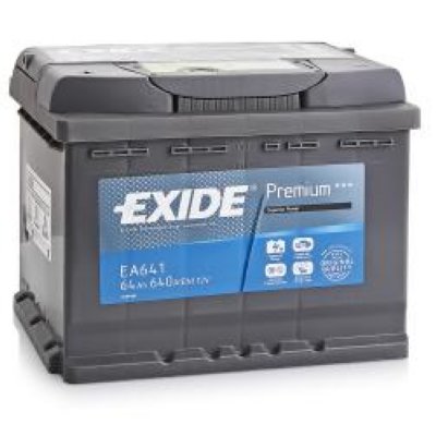  EXIDE Premium EA641 12V 64Ah 640A L+