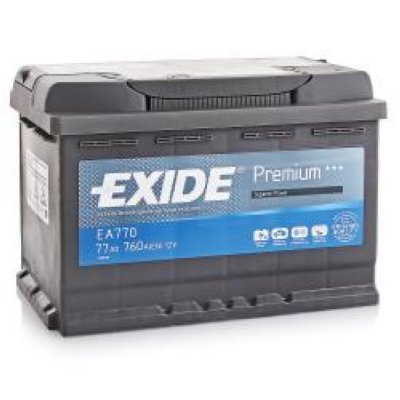  EXIDE Premium EA770 12V 77Ah 760A R+