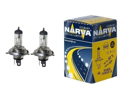     Narva H4 12V-60/55W (P43t) (+50% ) RP50 1  [48861]