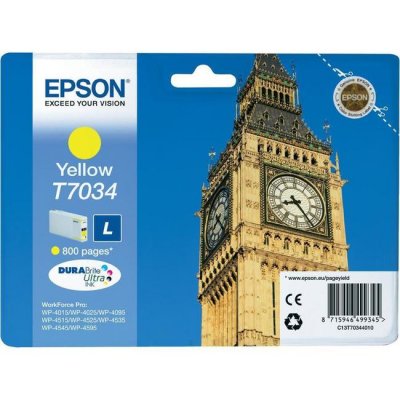 T703440   Epson C13T70344010  WorkForce Pro WP-4015dn/4095dn/4515dn/4525dnf Yello