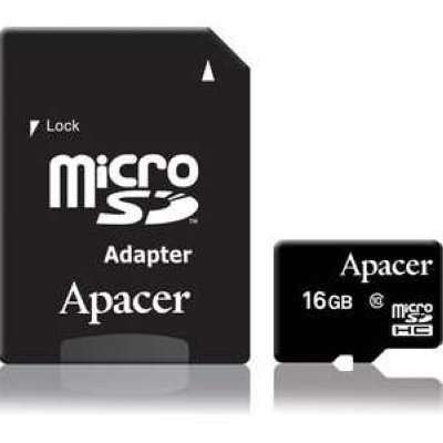 (AP16GMCSH10-RA)   Apacer,  microSDHC, 16 , class 10, (  )