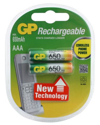    (GP 65AAAHC-UC2) (650mAh, 2 )