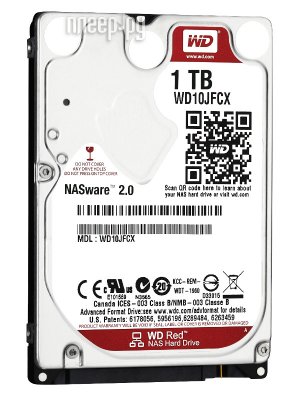    2,5" 1000Gb 2.5" Western Digital (WD10JFCX) 16Mb 5400rpm SATA3 Red