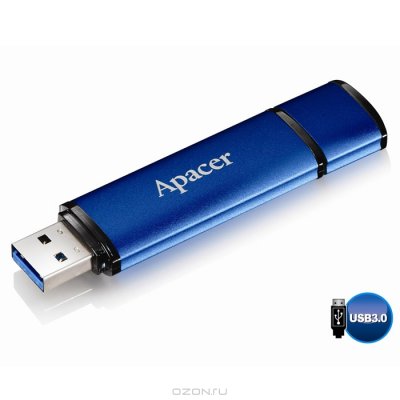  USB Flash Drive 64Gb Apacer Handy Steno AH552 USB 3.0 (AP64GAH552U-1)