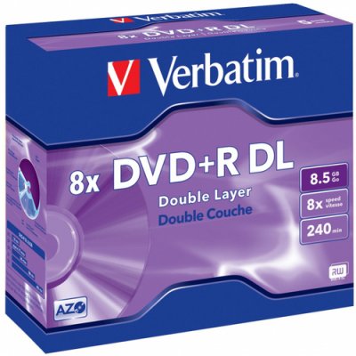   DVD+R Verbatim DualLayer 8,5Gb 8x JewelCase Printable 43665 10 