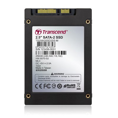 Transcend TS256GSSD25S-M   SSD 2.5" 256Gb MLC SATA 3Gb/s