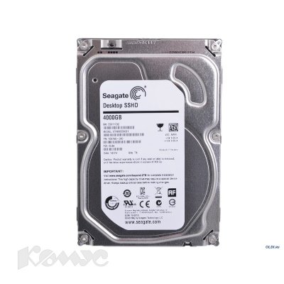 Seagate ST4000DX001   SATA 4TB 3.5" Desktop SSHD MLC SATA 6Gb/s 7200rpm 64Mb (8Gb flash)