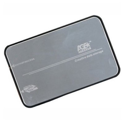    HDD 2.5" AgeStar 3UB2A8S-6G, 2.5?? SATA HDD/SSD, USB3.0, , Silver