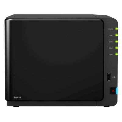   Synology DiskStation DS414, 4    ( HDD), 2*GLAN, USB2.0 + USB3.0