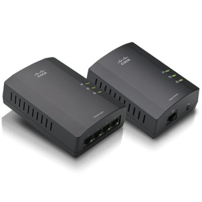  Linksys PLSK400-EU Powerline 4-port KIT, 4xLAN, 1xWAN