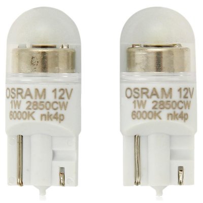    Osram W5W 12V-1W W2,1x9,5d, , 2 . [2850BL-02B]