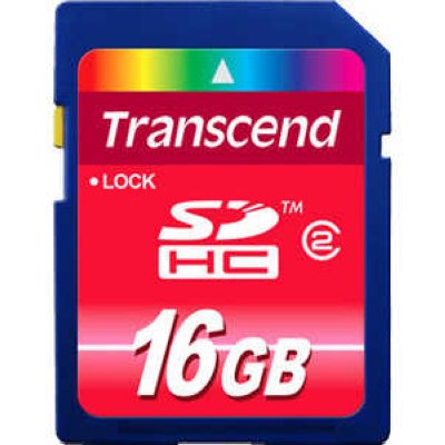 TS16GSDHC2   16 Gb SecureDigital High Capacity (SDHC) Class2 Memory Card