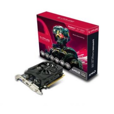 Sapphire AMD Radeon R7 250  PCI-E With Boost 1GB GDDR5 128bit 28nm 1050/4600MHz DVI(HDCP)/