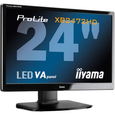  24" iiYama XB2472HD-B1 ProLite 1920x1080   8ms   D-SUB + DVI-D + HDMI   Spks   Black