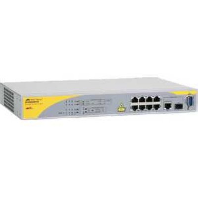  Allied Telesyn 8000/8POE 8Port POE Managed Fast Ethernet Switch with one 10/100/1000T/