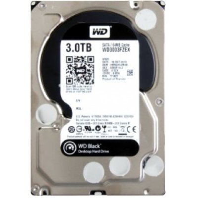   HDD 3000Gb SATA-III WD Black [WD3003FZEX, 7200 rpm, 64Mb]