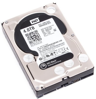   Western Digital 3.5" SATA-III 4Tb WD4003FZEX Black (7200rpm) 64Mb 3.5"