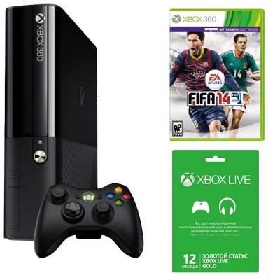 Xbox 360E 4  + FIFA14 +   12 .