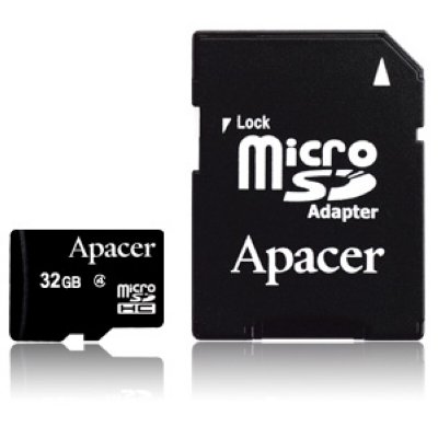 (AP32GMCSH4-R)   Apacer,  microSDHC, 32 , class 4, (  )