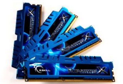 G.Skill F3-1600C9Q-32GXM   DDR3 32GB (4*8GB) RipjawsX PC3-12800 1600MHz CL 9-9-9-24, 1.5