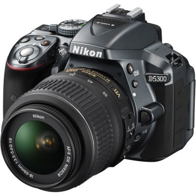   Nikon D5300 18-55mm f/3.5-5.6G AF-S DX VR, Grey, 24Mpx CMOS,  . 