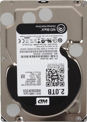  Western Digital Original SATA-III 2Tb 2003FZEX Black (7200rpm) 64Mb 3.5" (WD2003FZEX)