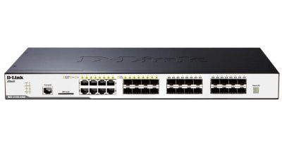  D-Link (DGS-3120-24SC/B1ARI) 24- 10/100/1000BASE-T 16 SFP ports, 8 Combo 1000BASE-T/