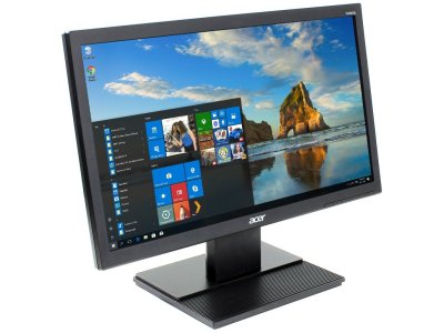  19.5" Acer G206HQLCB Black LED, 1600x900, 5ms, 200 cd/m2, DCR 100M:1, D-Sub