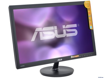  23.6" ASUS VS247HR Black LED, 1920x1080, 2ms, 250 cd/m2, ASCR 50M:1, D-Sub, DVI-D (HDCP), HD