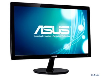  19.5" ASUS VS207NE Black WLED, 1600x900, 5ms, 200 cd/m2, 600:1 (DCR 80M:1), D-Sub, DVI-D (HD